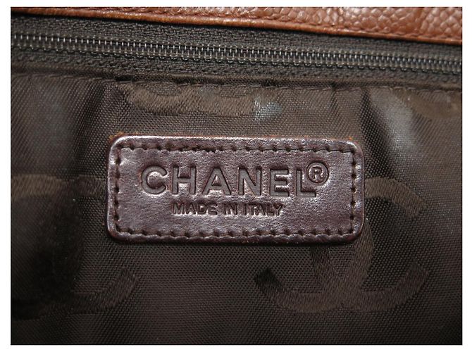 BORSA A MANO CHANEL EXECUTIVE IN PELLE CAVIAR MARRONE A15201 LEATHER BAG - vista 8