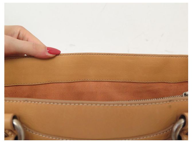 Céline BORSA CELINE BOOGIE IN PELLE NATURALE BEIGE 32CM - vista 12