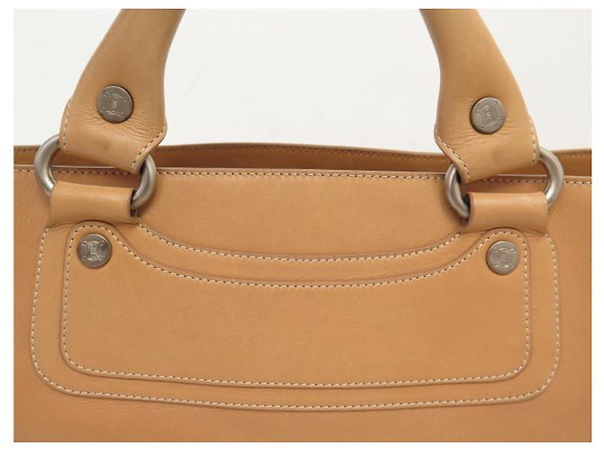 Céline BORSA CELINE BOOGIE IN PELLE NATURALE BEIGE 32CM - vista 17