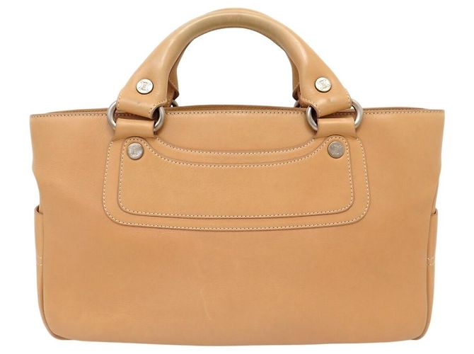 Céline BORSA CELINE BOOGIE IN PELLE NATURALE BEIGE 32CM - vista 2