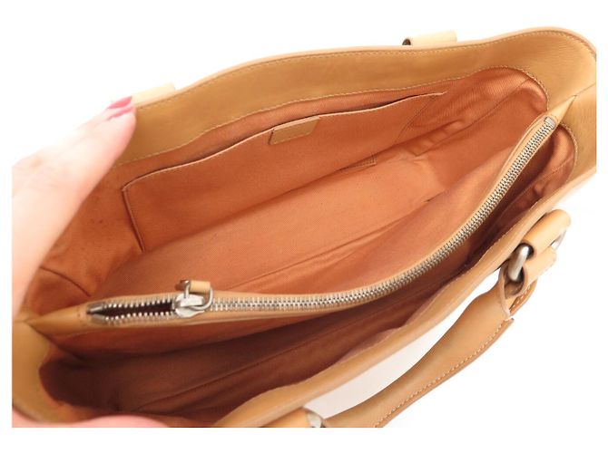 Céline BORSA CELINE BOOGIE IN PELLE NATURALE BEIGE 32CM - vista 6