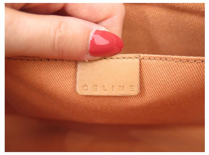 Céline BORSA CELINE BOOGIE IN PELLE NATURALE BEIGE 32CM - vista 7