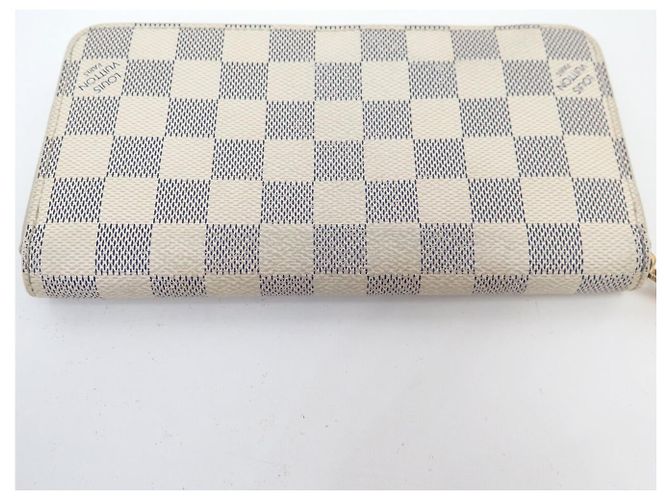 CARTERA LOUIS VUITTON ZIPPY N41660 EN LIENZO DAMIER AZUR Blanco - vista 15