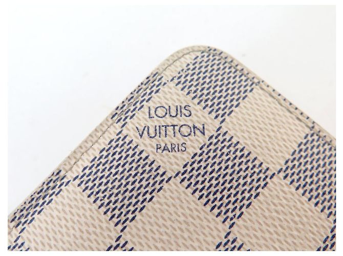 CARTERA LOUIS VUITTON ZIPPY N41660 EN LIENZO DAMIER AZUR Blanco - vista 5