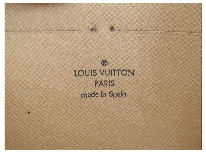 CARTERA LOUIS VUITTON ZIPPY N41660 EN LIENZO DAMIER AZUR Blanco - vista 7