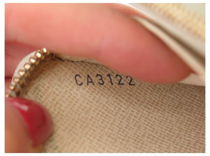 CARTERA LOUIS VUITTON ZIPPY N41660 EN LIENZO DAMIER AZUR Blanco - vista 9