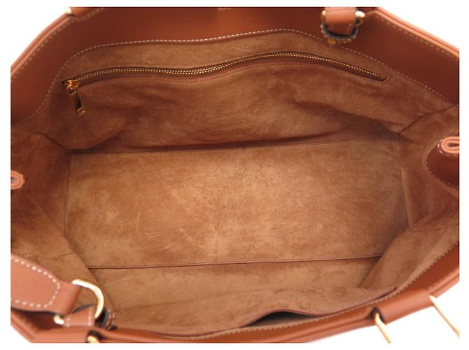 Céline NUOVA BORSA CELINE APPOLINE MEDIUM 114963FK6 IN PELLE CAMEL CON TRACCOLLA Cammello - vista 11