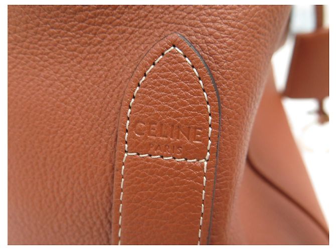 Céline NUOVA BORSA CELINE APPOLINE MEDIUM 114963FK6 IN PELLE CAMEL CON TRACCOLLA Cammello - vista 13