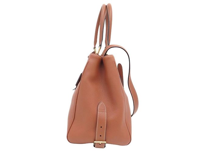 Céline NUOVA BORSA CELINE APPOLINE MEDIUM 114963FK6 IN PELLE CAMEL CON TRACCOLLA Cammello - vista 4