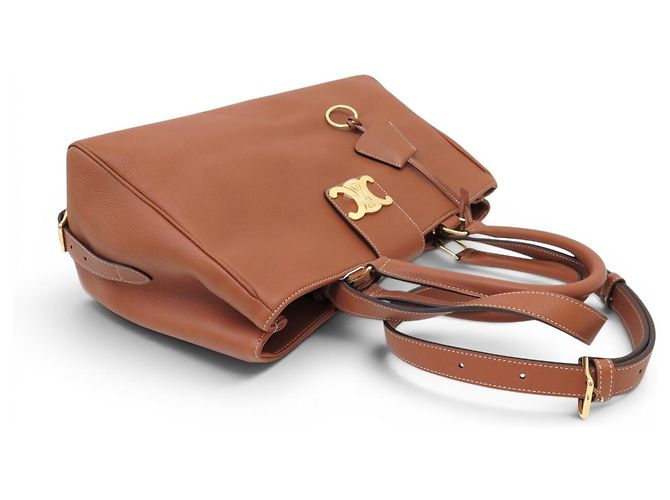 Céline NUOVA BORSA CELINE APPOLINE MEDIUM 114963FK6 IN PELLE CAMEL CON TRACCOLLA Cammello - vista 6
