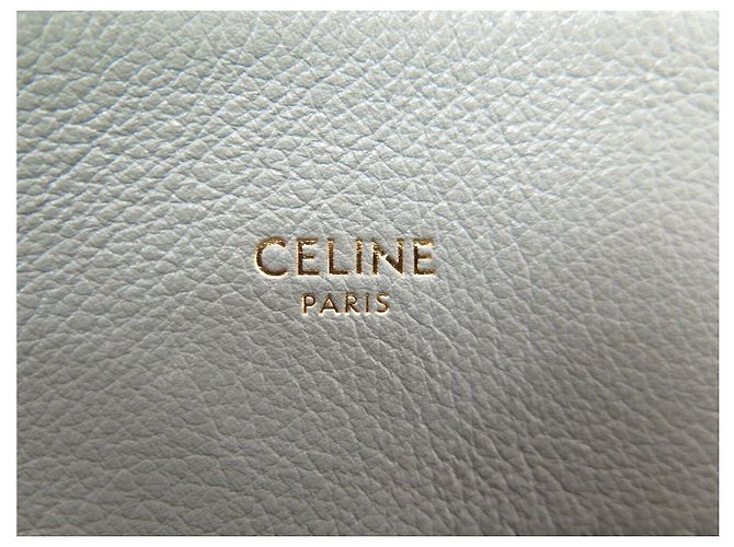 Céline NUOVA BORSA CELINE APPOLINE MEDIUM 114963FK6 PELLE GRIGIA A SPALLA Grigio - vista 10