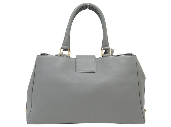 Céline NUOVA BORSA CELINE APPOLINE MEDIUM 114963FK6 PELLE GRIGIA A SPALLA Grigio - vista 2