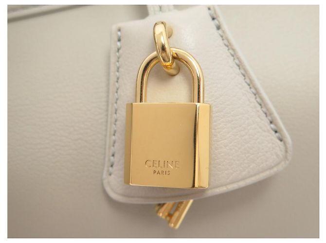 Céline NUOVA BORSA CELINE CONTI MEDIUM 199873EZJ IN PELLE GRIGIO LIGHT STONE - vista 10