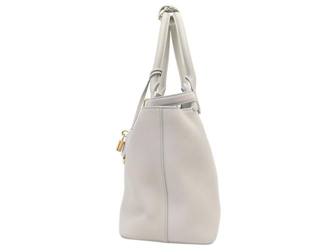 Céline NUOVA BORSA CELINE CONTI MEDIUM 199873EZJ IN PELLE GRIGIO LIGHT STONE - vista 4