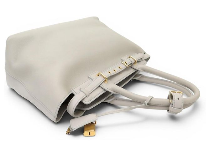 Céline NUOVA BORSA CELINE CONTI MEDIUM 199873EZJ IN PELLE GRIGIO LIGHT STONE - vista 6