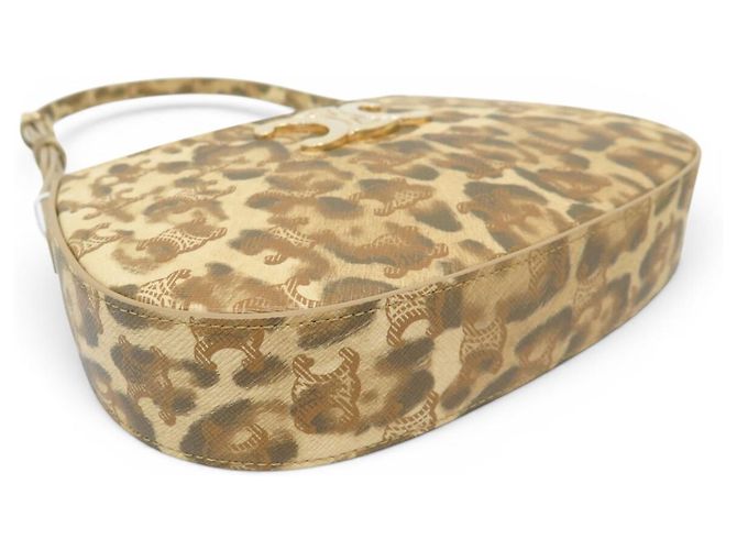 Céline NUOVA BORSA CELINE TILLY MEDIUM IN TELA TRIOMPHE LEOPARD 115702FP3 Cammello - vista 3