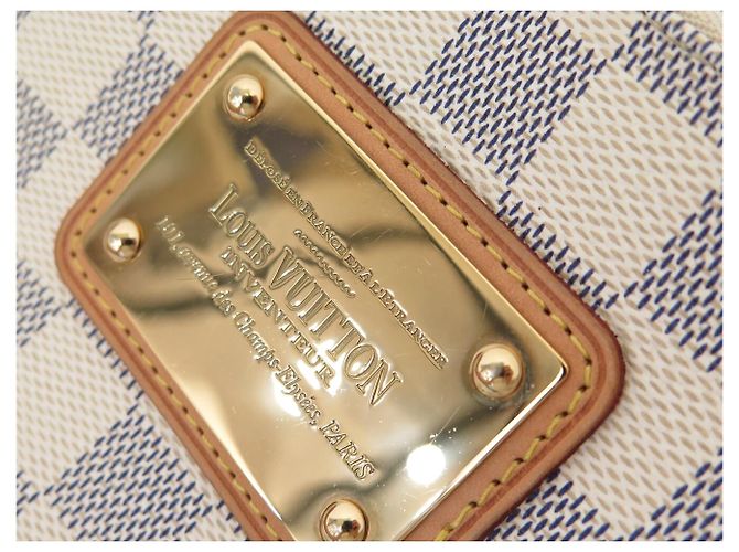 BORSA A MANO LOUIS VUITTON EVA IN CANVAS DAMIER AZUR N55214 Crudo - vista 15