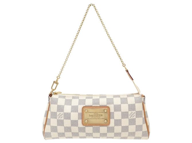 BORSA A MANO LOUIS VUITTON EVA IN CANVAS DAMIER AZUR N55214 Crudo - vista 2