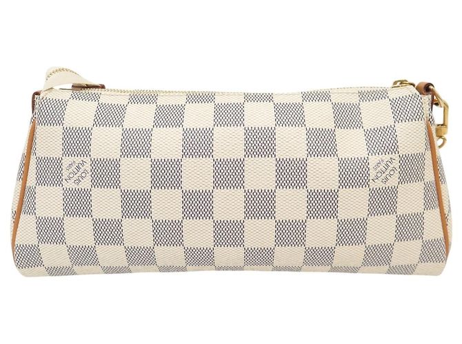 BORSA A MANO LOUIS VUITTON EVA IN CANVAS DAMIER AZUR N55214 Crudo - vista 3