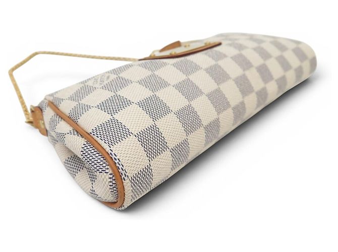 BORSA A MANO LOUIS VUITTON EVA IN CANVAS DAMIER AZUR N55214 Crudo - vista 4