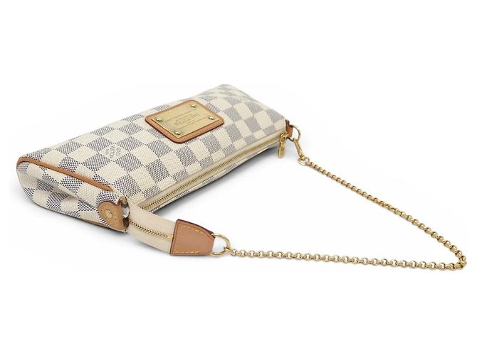 BORSA A MANO LOUIS VUITTON EVA IN CANVAS DAMIER AZUR N55214 Crudo - vista 5