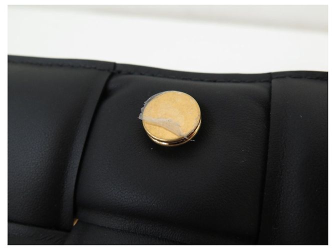 NEUF SAC A MAIN BOTTEGA VENETA CHAIN CASSETTE MATELASSE INTRECCIO NOIR - vue 8