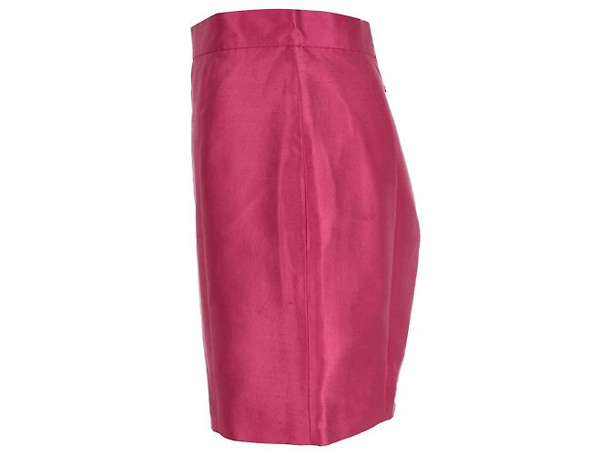 Dolce & Gabbana Bleistift-Minirock aus rosa Seide Pink - Ansicht 2