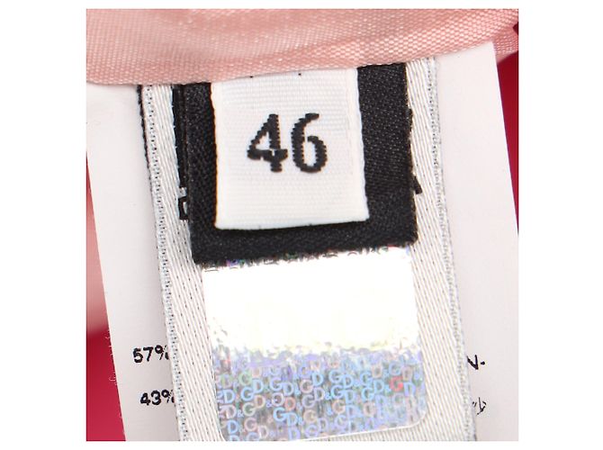 Dolce & Gabbana Bleistift-Minirock aus rosa Seide Pink - Ansicht 8