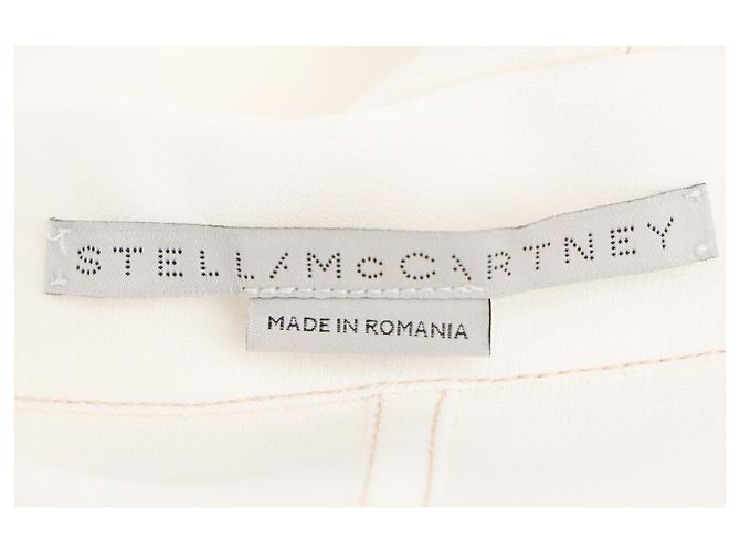 Stella Mc Cartney Stella McCartney Button-Down-Hemd aus weißer Viskose - Ansicht 4