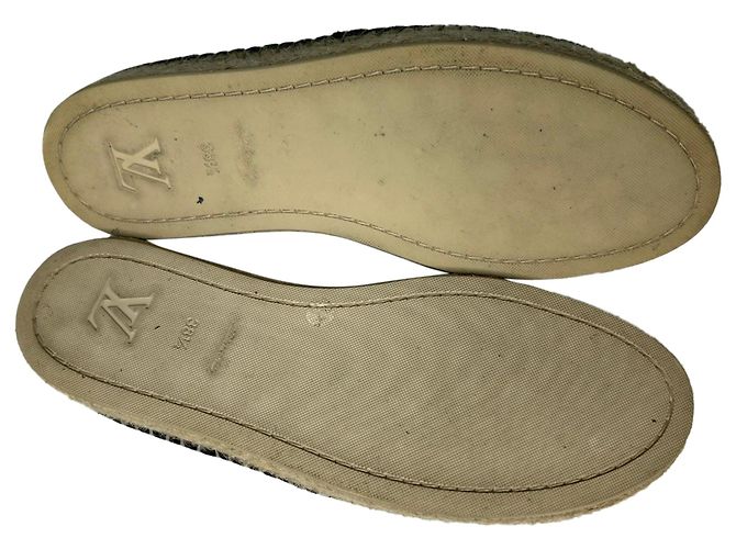 Espadrilles Louis Vuitton Front Pier con decorazioni in cristallo in scamosciato nero - vista 9