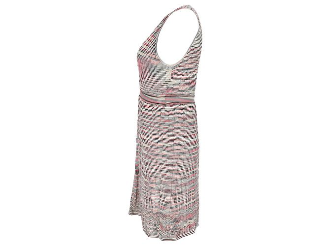 Abito midi M Missoni con scollo a V profondo in viscosa multicolore - vista 2