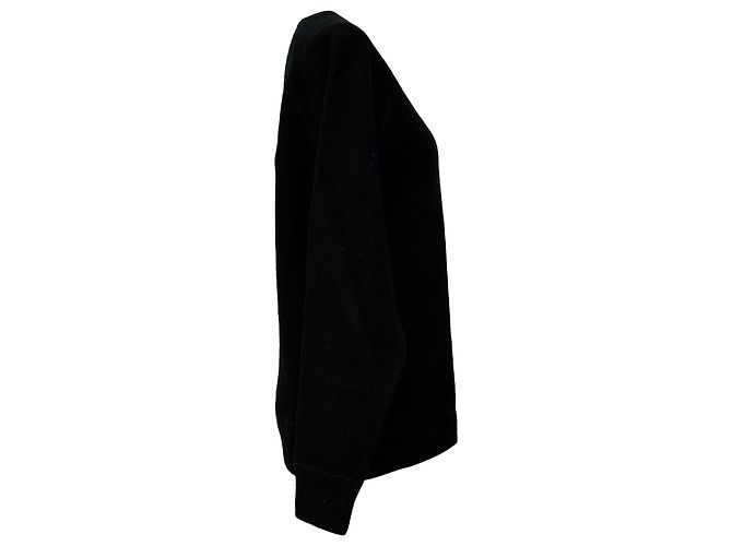 Michael Kors Collection Sweatshirt mit asymmetrischem Cutout aus schwarzer Baumwolle - Ansicht 2