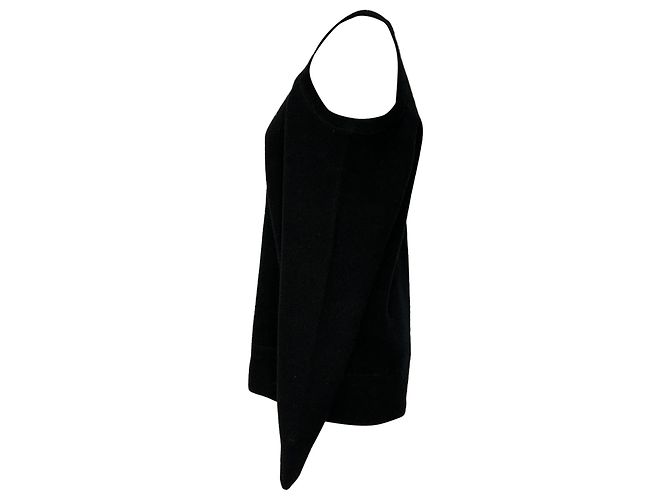 Michael Kors Collection Sweatshirt mit asymmetrischem Cutout aus schwarzer Baumwolle - Ansicht 4