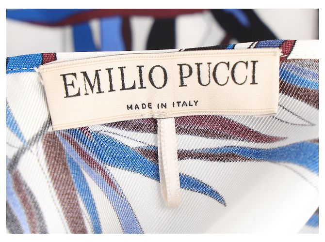Camicetta Emilio Pucci in seta multicolore con stampa signature Tropical Bamboo - vista 5