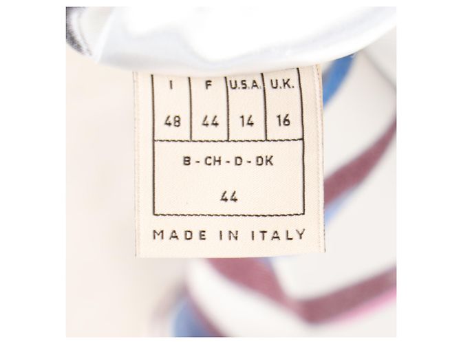 Camicetta Emilio Pucci in seta multicolore con stampa signature Tropical Bamboo - vista 8