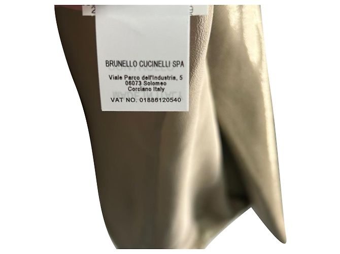 Blazer monopetto Brunello Cucinelli in viscosa oro metallizzato D'oro Metallico - vista 6