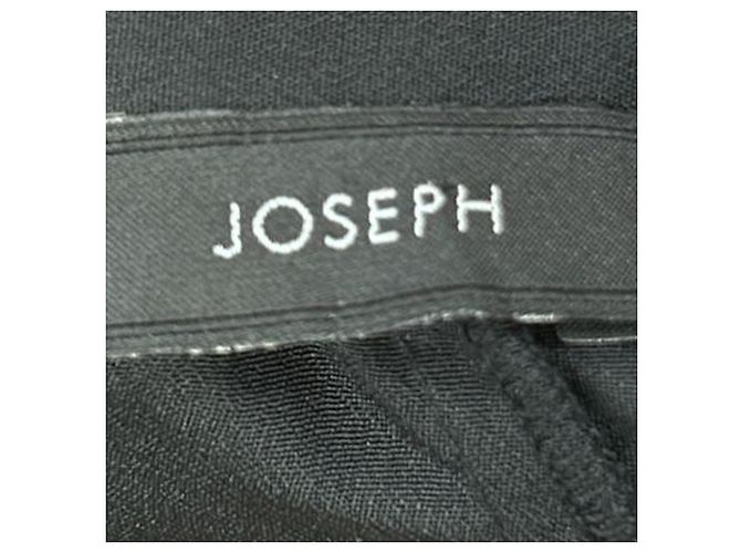 Falda midi plisada Joseph en poliéster negro - vista 4