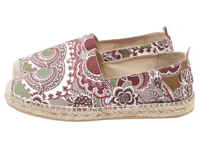 Espadrilles Etro in tela con stampa paisley multicolore - vista 4