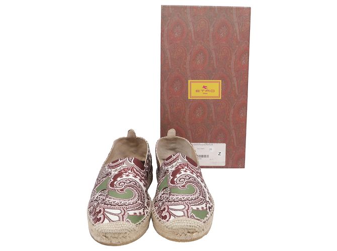 Espadrilles Etro in tela con stampa paisley multicolore - vista 6