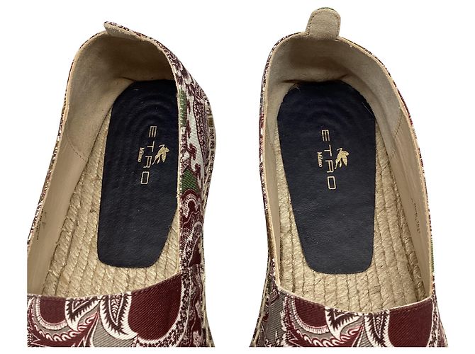 Espadrilles Etro in tela con stampa paisley multicolore - vista 8