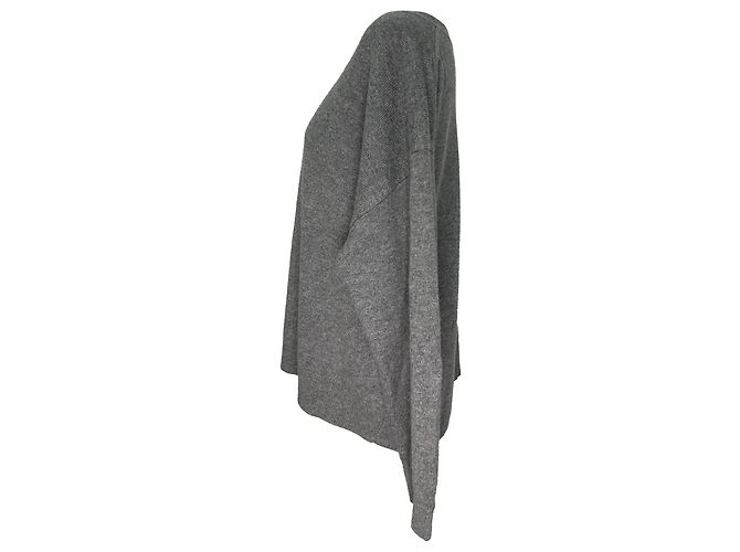 Nili Lotan Nebelo Strickpullover aus grauem Kaschmir - Ansicht 3