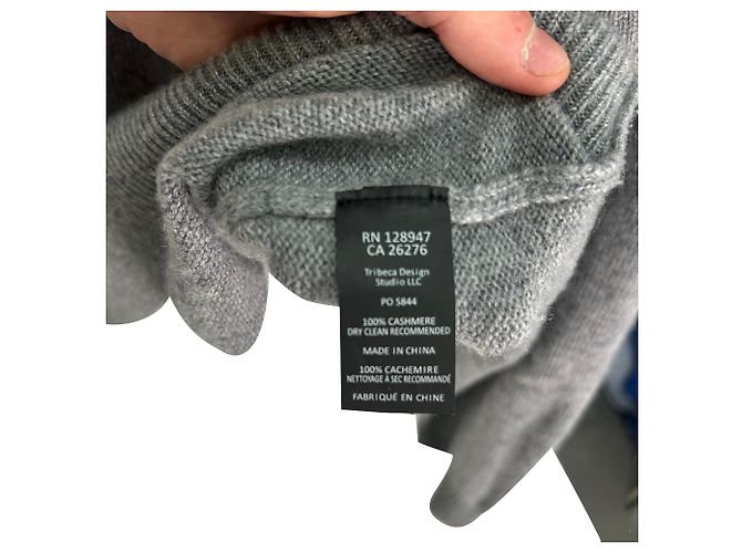 Nili Lotan Nebelo Strickpullover aus grauem Kaschmir - Ansicht 6