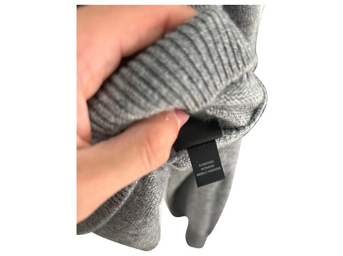 Nili Lotan Nebelo Strickpullover aus grauem Kaschmir - Ansicht 7