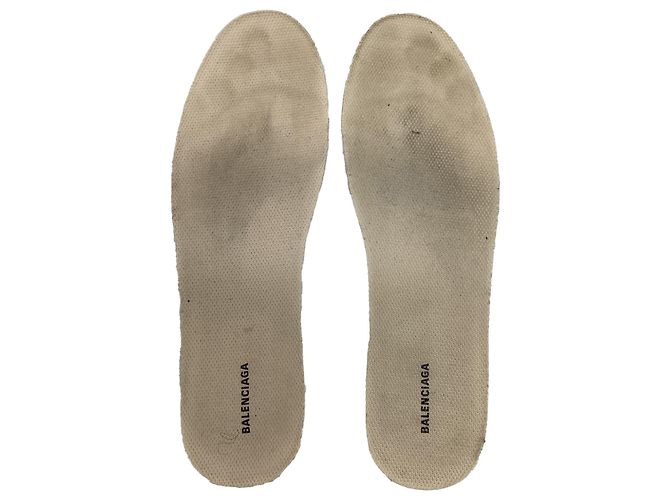Baskets Track Balenciaga en polyuréthane Ecru Blanc Écru - vue 8