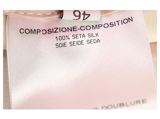 Stella Mc Cartney Stella McCartney Plisierter Rock aus beiger Seide - Ansicht 7