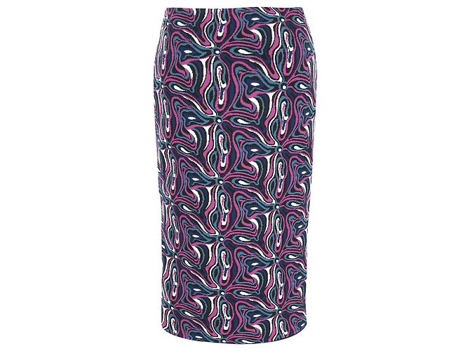 Gonna midi in maglia jacquard stampata Emilio Pucci in poliammide multicolore - vista 3