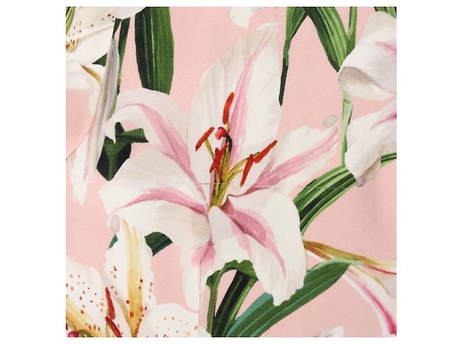 Devotion Camicetta Dolce & Gabbana con stampa floreale in viscosa rosa - vista 7