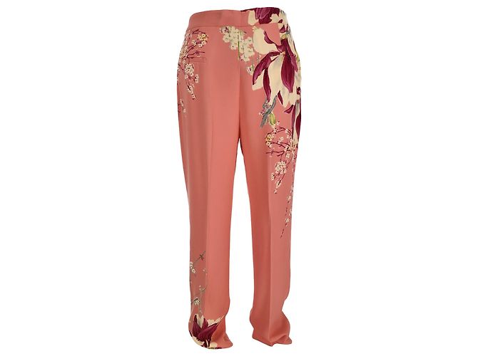Pantalones Etro con estampado floral en viscosa rosa - vista 3