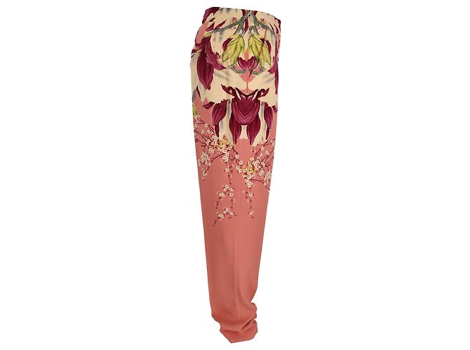 Pantalones Etro con estampado floral en viscosa rosa - vista 4