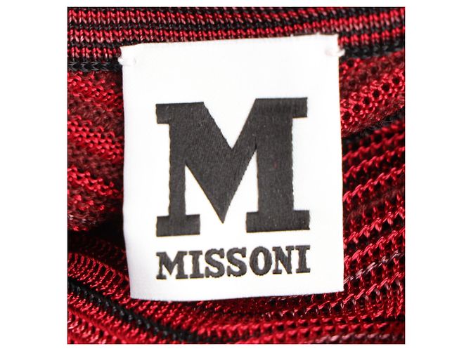 Oversized-Strickoberteil M Missoni mit Wave-Muster aus roter Viskose - Ansicht 4